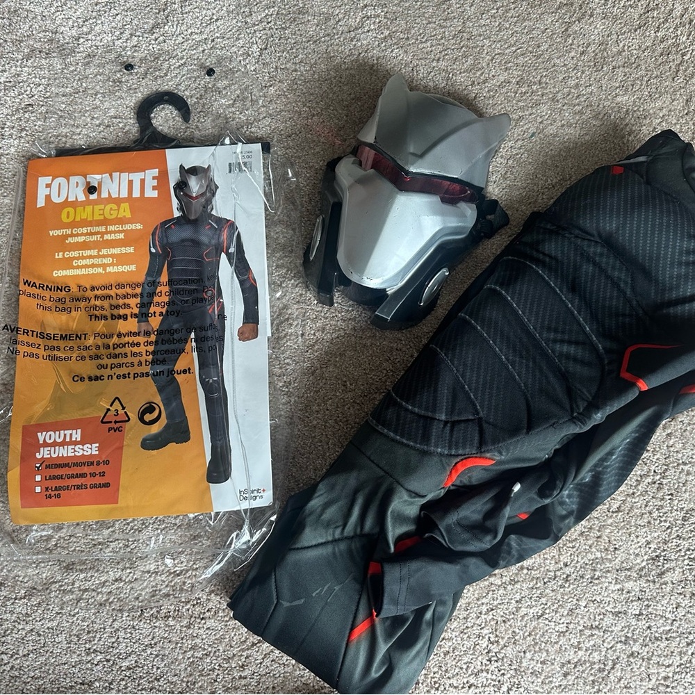 Youth Omega Costume - Black and Red